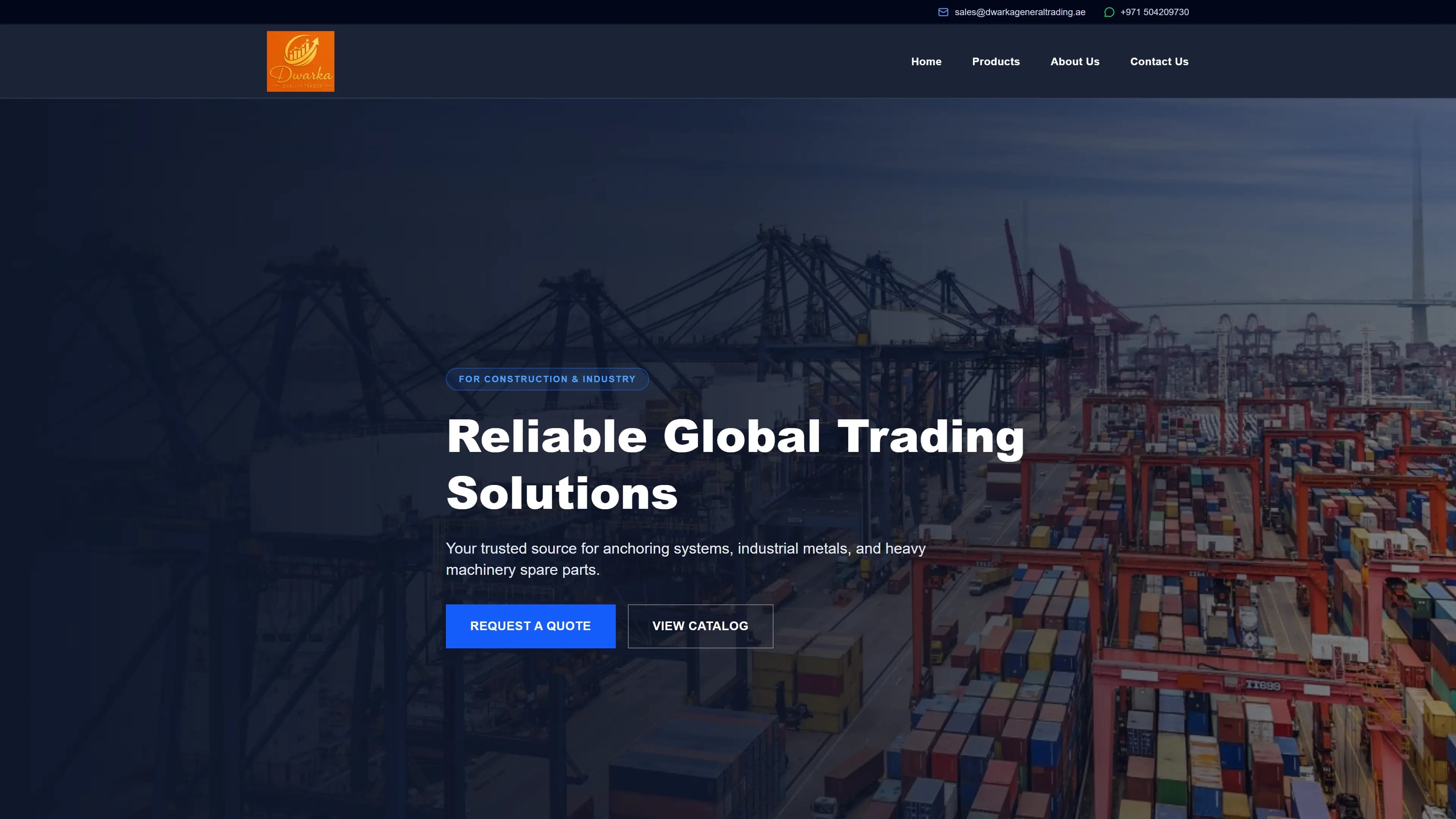 Dwarka General Trading — Web Platform